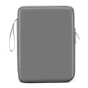 Pouzdro na tablet se zipem 31 x 23 x 3 cm semišový materiál vnitřní kapsy na kabely a příslušenství na cesty do batohu i tašky 3