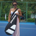 Pouzdro na tenisovou raketu 75 x 32 cm Nylonový obal s nastavitelným ramenním popruhem Ochrana rakety Sportovní taška na přenášení 6