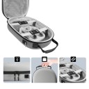 Pouzdro na VR headset Meta Quest 3 a 3S Tvrdá skořepina odolná proti pádu S fixačními popruhy a síťkou Nárazuvzdorný cestovní obal s popruhem 5