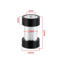 Pouzdro zadního tlumiče horského kola s vnějším průměrem 12 mm vnitřním 8 mm délka 32 mm redukce pro odpružený rám MTB kola 2