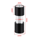 Pouzdro zadního tlumiče horského kola s vnějším průměrem 12 mm vnitřním 8 mm délka 54 mm redukce pro odpružený rám MTB kola 2