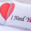 Povlaky na polštáře - I LOVE YOU, I NEED YOU 2