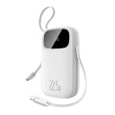 Powerbanka se zatahovacím kabelem USB-C a Lightning Rychlé nabíjení 22,5 W 10000 mAh Digitální displej Pro mobil na cesty i do práce 4