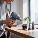 Powerful Handheld Fan Dust Blower 110,000 RPM 45 m/s 3 Speeds 5000 mAh Battery Brushless Motor Grey For Cleaning PCs and Cars 2