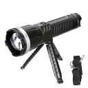 Powerful LED Torch with Tripod USB Rechargeable 8 Lighting Modes Multifunctional Black for Outdoor and Emergency Use 2
