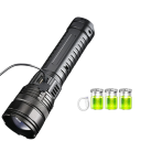 Powerful Rechargeable LED Torch 100 W Range 1000 m USB-C 15000 mAh Telescopic Zoom 5 Modes Black Outdoor Light 2