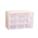 Pöytäsäilytysboksi 9 lokeroa 18x12 cm PP järjestäjä pienille tavaroille, koruille ja toimistotarvikkeille laatikkoon ja pöydälle 4