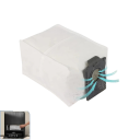 Prachové sáčky do robotického vysavača 4 ks 3,2 l 22×12×10,7 cm Netkaná textília Dvouvrstvé filtre s aktívnym uhlím Jednorazové príslušenstvo s vysokou kapacitou 5