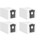 Prachové sáčky do robotického vysavače 4 ks 3,2 l 22×12×10,7 cm Netkaná textilie Dvouvrstvé filtry s aktivním uhlím Jednorázové příslušenství s vysokou kapacitou 1