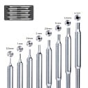 Præcisions varm luft station 22,2 x 12 x 15,2 cm 170 W med dyser fra 0,5 mm og temperatur 100–480 °C i turkis farve til BGA reparationer 3