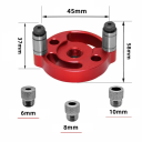 Præcisionshulboreguide 6 8 10 mm Aluminiumsjigg til dyvelsamlinger Borestop Boreskabelon til træbearbejdning 5