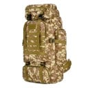 Praktický turistický batoh 80 l Rozměry po roztažení 34 x 17 x 72 cm Oxford 600D s polyesterem Popruhy MOLLE Na trekking kempink a cestování 5