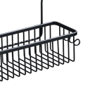 Prateleira de casa de banho em alumínio sem perfuração 28x10x10,5 cm Cesto para banheira Organizador de chuveiro Suporte para cosméticos Espaço de armazenamento Suspensão 36 cm 8