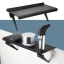 Prateleira de parede dobrável Prateleira de plástico Organizador prático para pequenos objetos Suporte universal para parede 11 x 16,4 x 11,3 cm 4