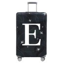 Pratico copertura protettiva per valigia da viaggio con stampa di lettere 65–71 cm tessuto elasticizzato copertura nera elastica per bagagli 4