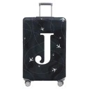 Pratico copertura protettiva per valigia da viaggio con stampa di lettere 65–71 cm tessuto elasticizzato copertura nera elastica per bagagli 9