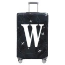Pratico copertura protettiva per valigia da viaggio con stampa di lettere 65–71 cm tessuto elasticizzato copertura nera elastica per bagagli 21