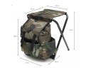 Pratique chaise pliante avec sac à dos - 2 en 1 2