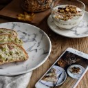 Prato de cerâmica marmoreado 3