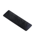 Prato retangular raso com padrão linear em relevo 29,5 x 10,5 cm prato decorativo para servir sushi e sobremesas 2