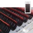 Prechodové farebné umelé riasy D skrútenie 8–14 mm hrúbka 0,07 mm Dvoubarevné individuálne lepiace riasy Farebné objemové predĺženie 1