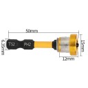 Precisie gipsplaatschroefbit 50 mm met anticorrosiebehandeling en stop voor het boren in gipsplaat, pleisterwerk en zachte materialen 3