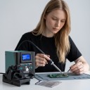 Precision Hot Air Station 22.2 x 12 x 15.2 cm 170 W with Nozzles from 0.5 mm and Temperature 100–480 °C in Turquoise for BGA Repairs 2