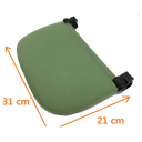 Predĺžená opierka nôh 31 x 21 cm Kompatibilná s kočiarikom Babyzen YOYO Pohodlný doplnok pre dieťa Nastaviteľná podložka 4