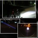 Predné svetlo na bicykel s držiakom na riadidlá Funkcia zoom a 3 režimy svietenia Dosah 100 m Výdrž až 6 hodín Na 3 batérie AAA Čierna 7