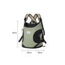 Přední batoh na hruď pro přepravu kočky do 6 kg Batoh pro domácí mazlíčky Překřížené popruhy Cestovní taška 36 x 35 x 20 cm 2