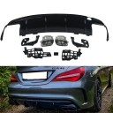 Přední spodní lišta nárazníku VW Golf 7 a 7.5 GTI GTD GTE R lesklá černá plast ABS PC sada tří dílů montáž bez vrtání ročník 2013 až 2020 2