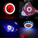 Přední světlo na motorku LED Angel Eye 3