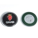 Přední znak SAAB Emblém 68mm Kulatá samolepka různé barvy Logo na kapotu Auto doplněk pro vozy SAAB 9-3 9-5 93 95 6