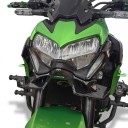 Predný aerodynamický spoiler Kawasaki Z900 2020-2022 Winglety pod svetlomet S kovovým držiakom Uhlíkové vlákna Čierny Doplnok na motorku 5