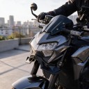 Predný aerodynamický spoiler pre Kawasaki Z900 2020–2022 Prítlačné krídla pod svetlomet Matná čierna Tuning naked motocykla 9