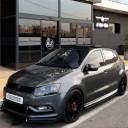 Predný splitter nárazníka VW Golf 7 a 7.5 GTI GTD GTE R lesklá čierna plast ABS PC sada troch dielov montáž bez vŕtania ročník 2013 až 2020 5