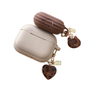 Premium siliconen hoesje voor AirPods 4 met sleutelhanger Beschermende cover voor oordopjes tegen krassen en stoten 5