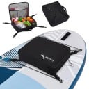 Prenosná chladiaca taška na paddleboard na uschovanie vecí 38 x 30 cm z 600D oxfordskej tkaniny vodoodolná čierna na vodné športy 3