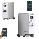 Přenosná elektrárna 5000 W čistá sinusovka 48 V 100 Ah 5,12 kWh Baterie LiFePO4 6000 W MPPT LED osvětlení Bílá Pro dům karavan a zálohu 4
