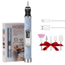 Přenosná elektrická bruska na nehty 20000 ot./min se 4 rychlostmi USB nabíjením a LED displejem pro manikúru pedikúru a leštění 4