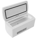 Přenosná lednička na léky Rozsah 0 až 18 °C LCD displej i režim AUTO Napájení přes USB Materiál ABS Bílá barva Na inzulín a cesty 3