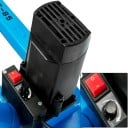Přenosná pásová pila na kov SucceBuy BS-85 motor 1000 W z čisté mědi řez kruhový 8,5 cm otočná 0 až 45° modrá na kov dřevo a plasty 3