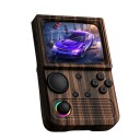 Prenosná retro herná konzola 128 GB s 22000+ hrami hnedý drevený vzhľad RGB podsvietenie kolieska vreckové hranie 2