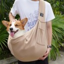 Přenosná taška pro psy přes rameno 75 x 65 cm Pohodlná taška na venčení a cestování Domácí mazlíčci do 7,5 kg Vnější kapsa Nastavitelný popruh 10