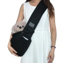 Přenosná taška pro psy přes rameno 75 x 65 cm Pohodlná taška na venčení a cestování Domácí mazlíčci do 7,5 kg Vnější kapsa Nastavitelný popruh 5