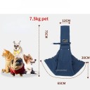 Přenosná taška pro psy přes rameno 75 x 65 cm Pohodlná taška na venčení a cestování Domácí mazlíčci do 7,5 kg Vnější kapsa Nastavitelný popruh 3