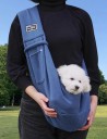 Přenosná taška pro psy přes rameno 75 x 65 cm Pohodlná taška na venčení a cestování Domácí mazlíčci do 7,5 kg Vnější kapsa Nastavitelný popruh 4