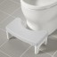 Přenosná zaoblená stolička k toaletě Plastová podnožka k WC Protiskluzový podstavec k toaletě Toaletní stolička pod nohy 39 x 22 x 16 cm 3