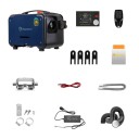 Přenosné naftové topení s nádrží 5 l a napájením 12 V 24 V i 220 V s termostatem LCD ovladačem a Bluetooth aplikací modro-černé do auta 2