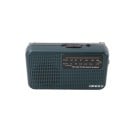 Prenosné rádio FM a AM 12,7 x 7,4 x 3,4 cm Slúchadlový konektor 3,5 mm Reproduktor 1 W Anténa 180° 6